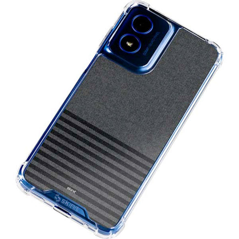 Black and Grey Stripes Moto G 5G (2024) Clear Case
